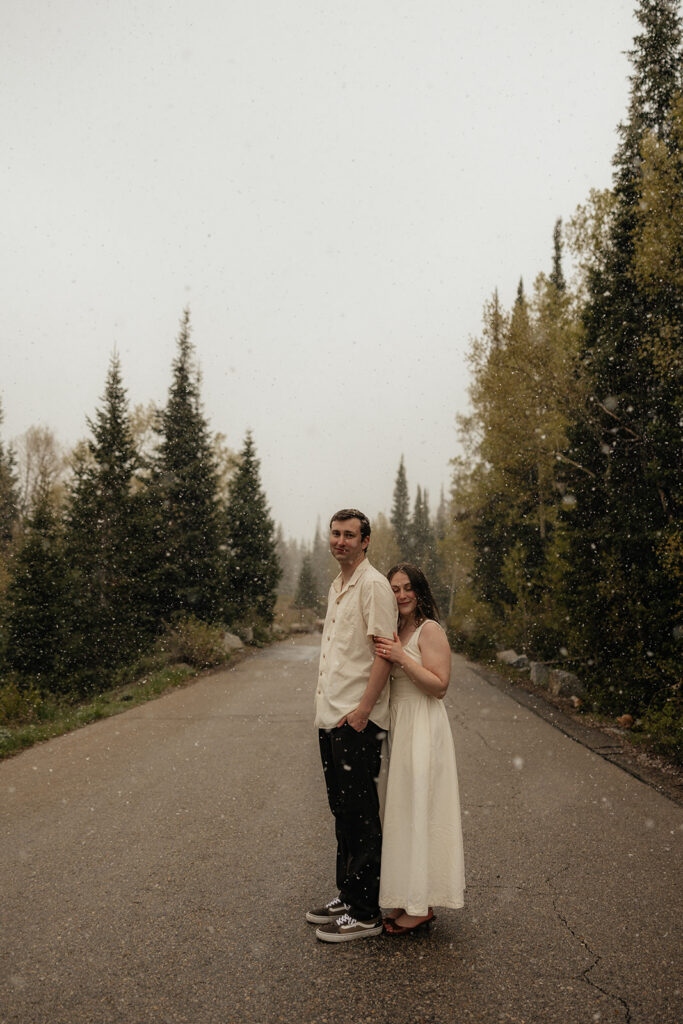 playful and romantic couple portraits in utah