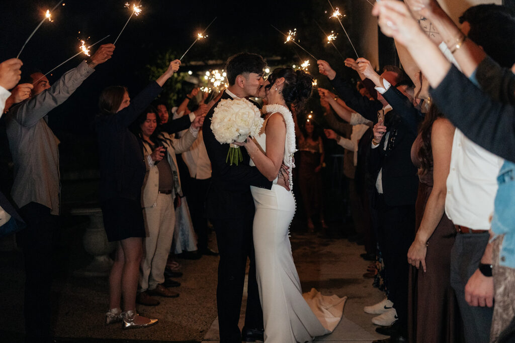 newlyweds send off