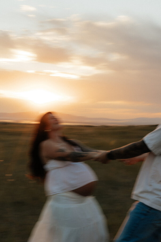 A Dreamy Utah Maternity Session at Sunset | Kyle & Kaylie