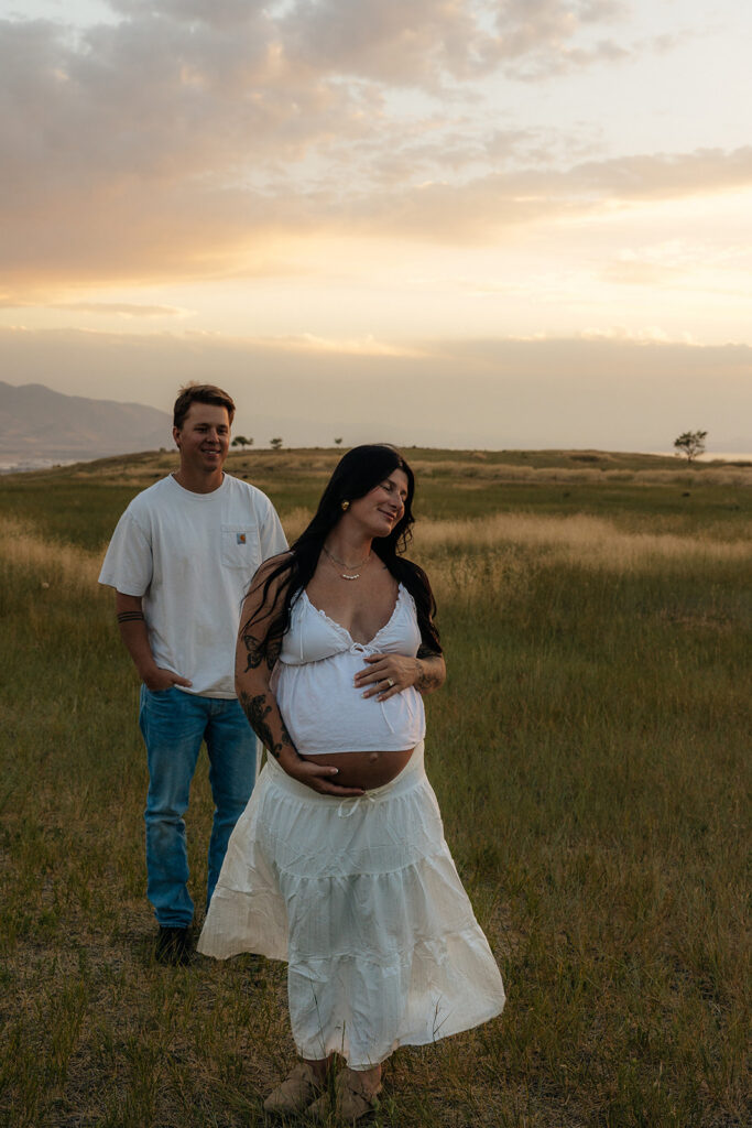 A Dreamy Utah Maternity Session at Sunset | Kyle & Kaylie