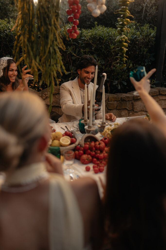 bride and groom at their dream wedding reception